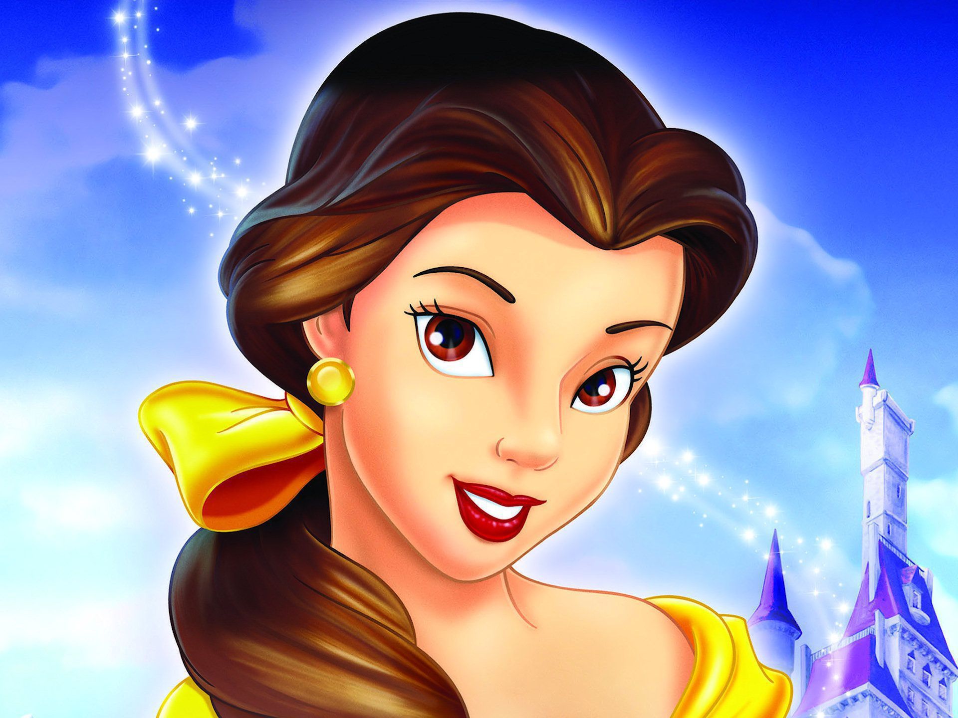 Belle Beauty And The Beast Wallpaper - Bela Disney , HD Wallpaper & Backgrounds