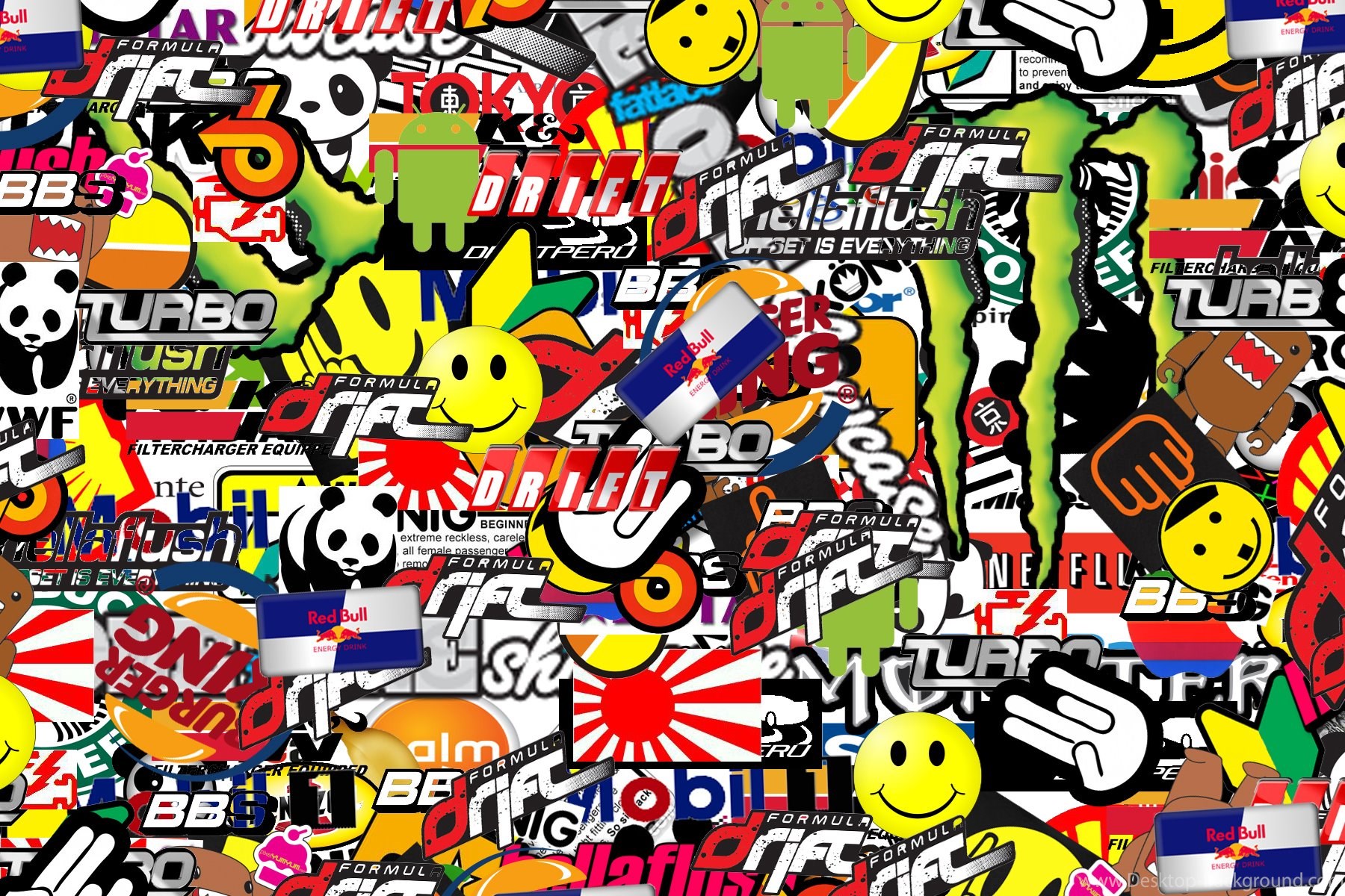 Sticker Bomb Wallpaper - Sticker Bombs Et , HD Wallpaper & Backgrounds
