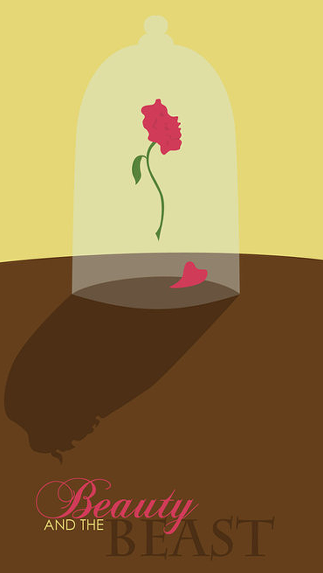 Beauty And The Beast Wallpaper - Beauty And The Beast Minimalist Poster , HD Wallpaper & Backgrounds