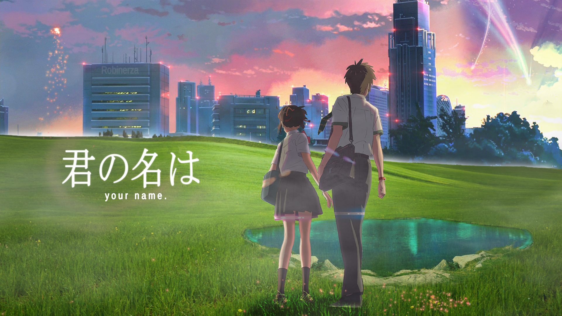 Best Anime Kimi No Na Wa Wallpaper - Anime City Gif , HD Wallpaper & Backgrounds