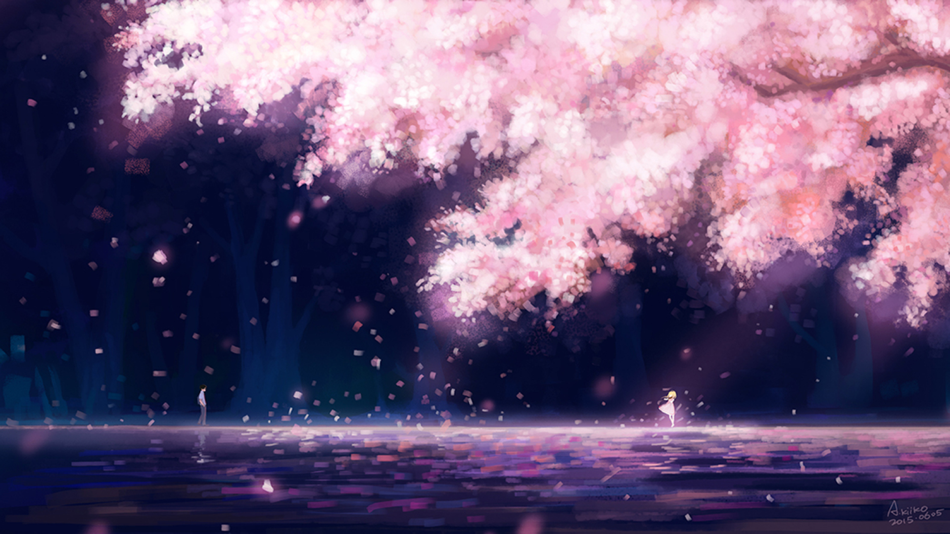 Your Lie In April Cherry Blossom , HD Wallpaper & Backgrounds