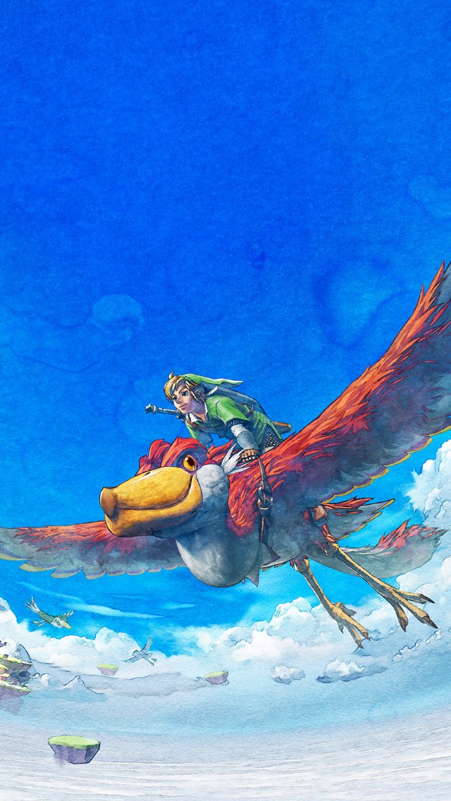 Freeios7 Legend Of Zelda Illust Parallax Hd Iphone - Legend Of Zelda Skyward Sword , HD Wallpaper & Backgrounds