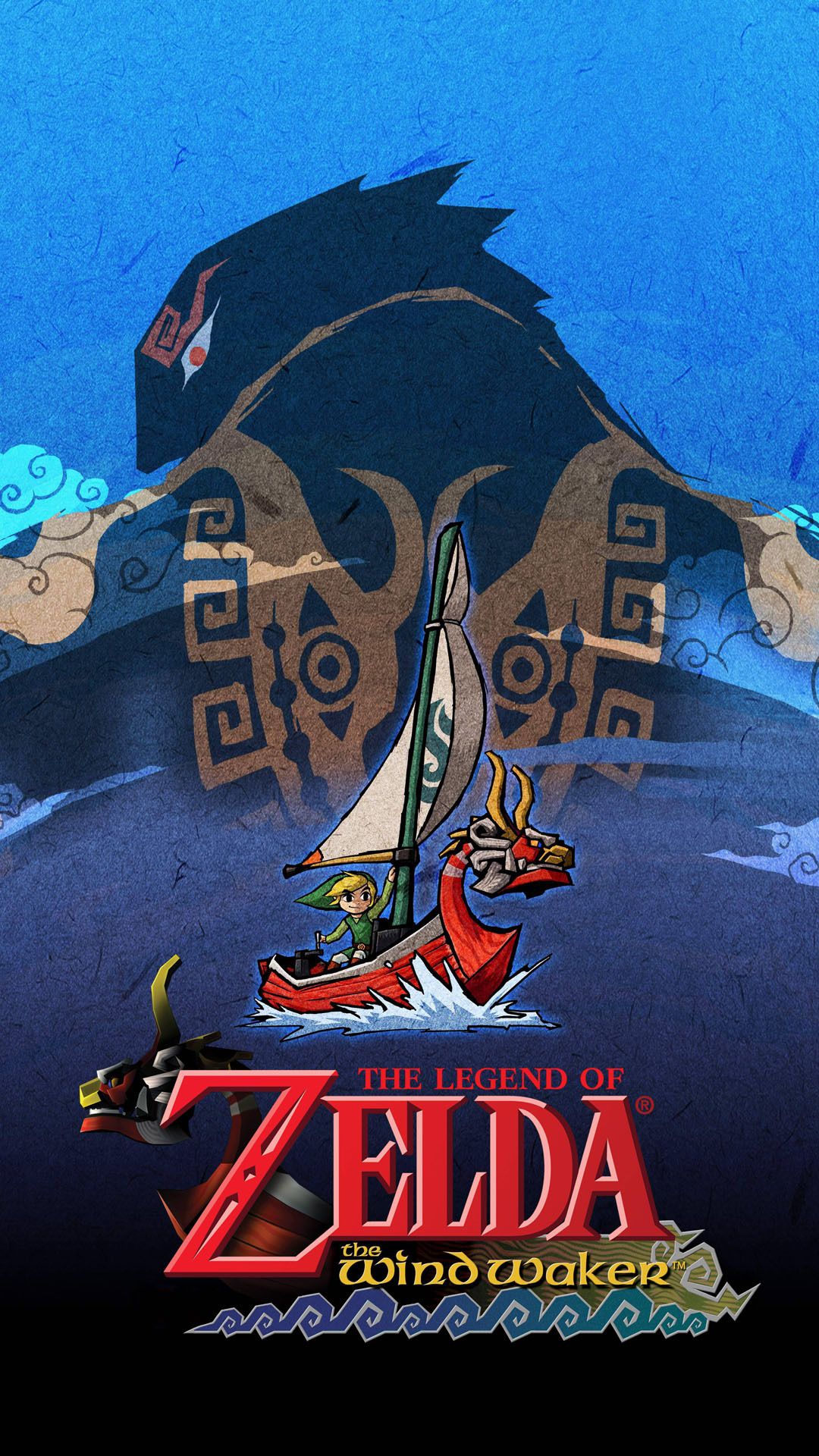 Wind Waker Wallpaper - Legend Of Zelda Cell Phone , HD Wallpaper & Backgrounds