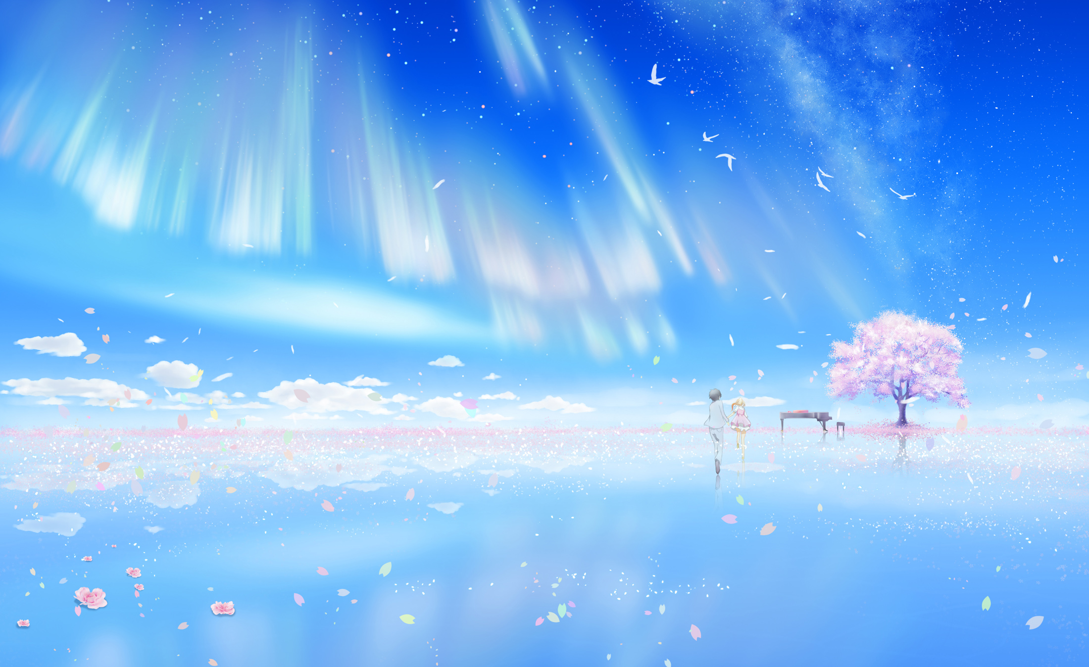 Your Lie In April - Shigatsu Wa Kimi No Uso Background , HD Wallpaper & Backgrounds