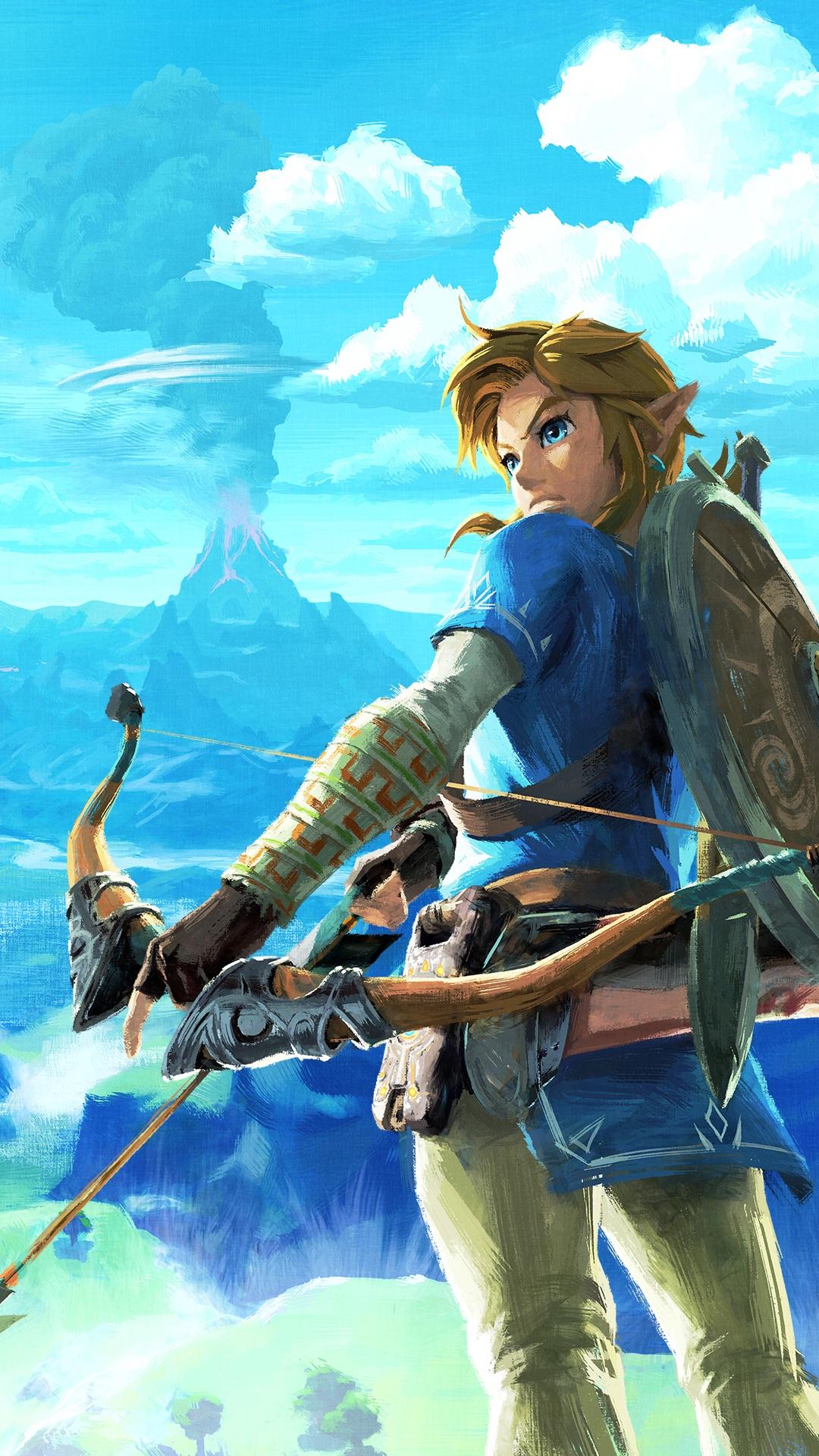 Zelda Breath Of The Wild Hd Wallpaper - Legend Of Zelda Breath Of The Wild Link Poster , HD Wallpaper & Backgrounds