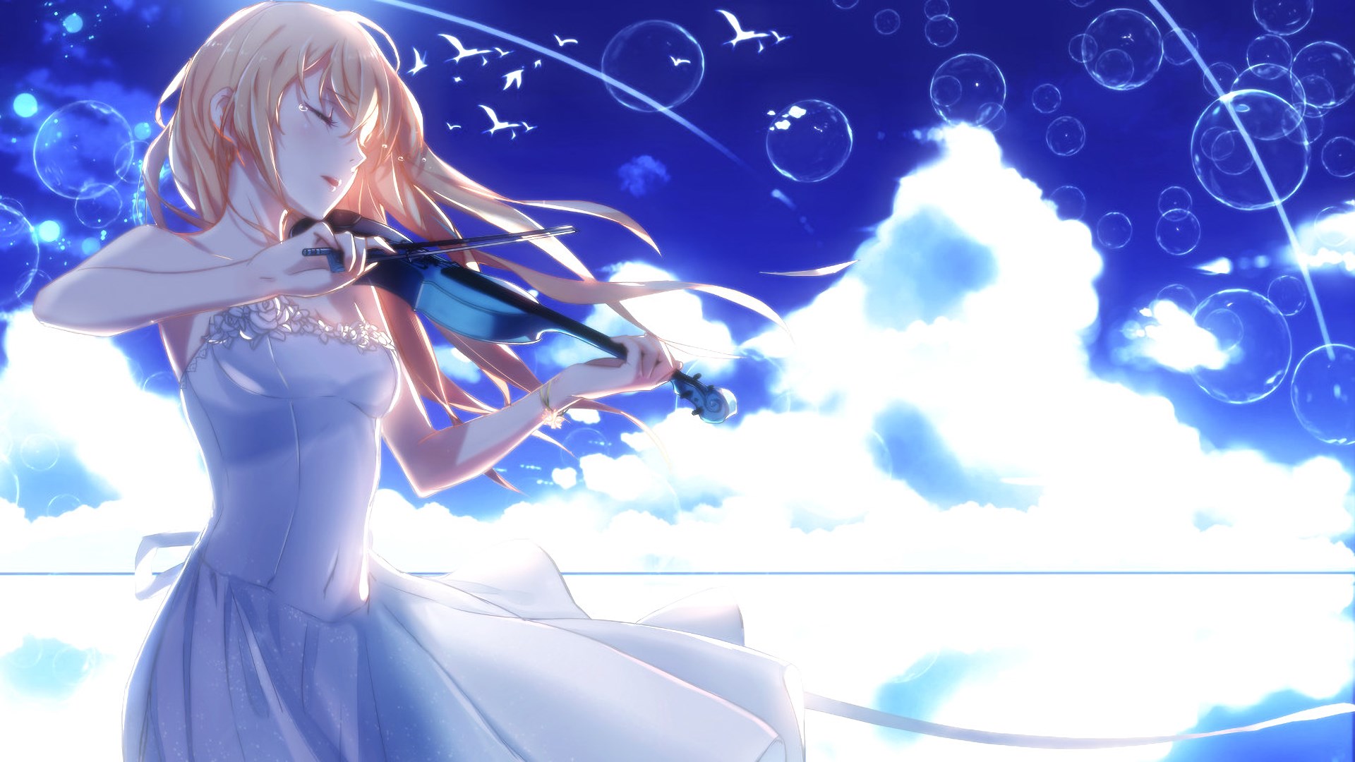 1920×1080 Free And Screensavers For Your Lie In April - Your Lie In April Kaori Background , HD Wallpaper & Backgrounds