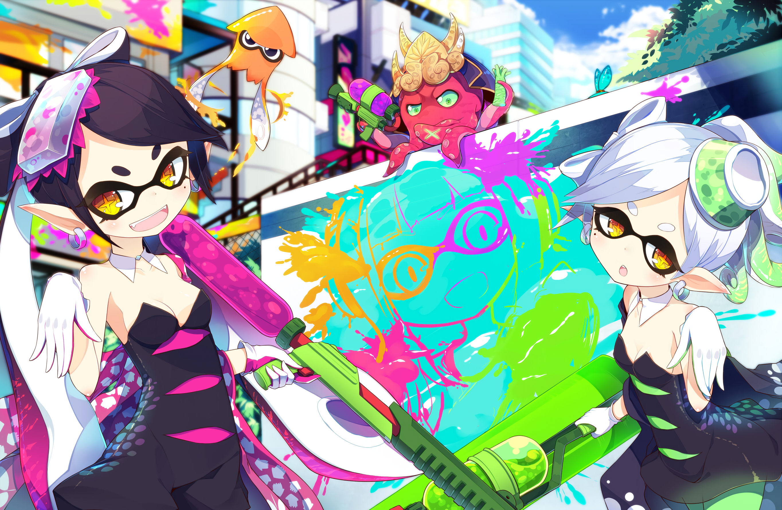 Splatoon Hd Wallpaper - Splatoon Callie And Marie , HD Wallpaper & Backgrounds