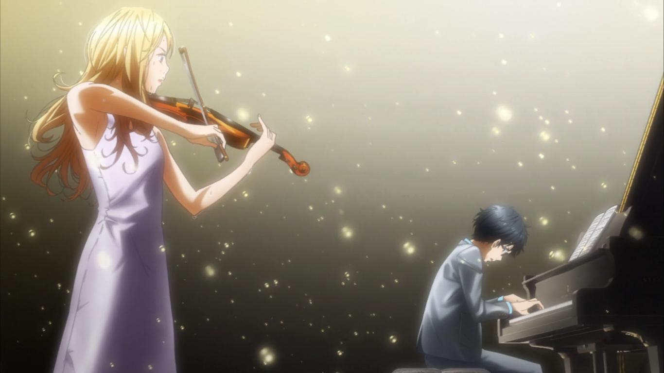 Your Lie In April Wallpaper - Your Lie In April Kousei And Kaori Performance , HD Wallpaper & Backgrounds