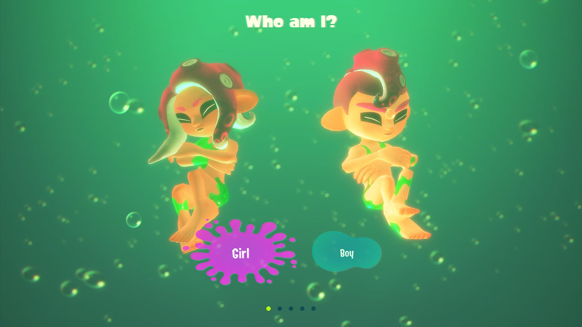 Girl Bou Splatoon 2 Green Underwater Art Organism Computer - Splatoon Agent 8 Male , HD Wallpaper & Backgrounds