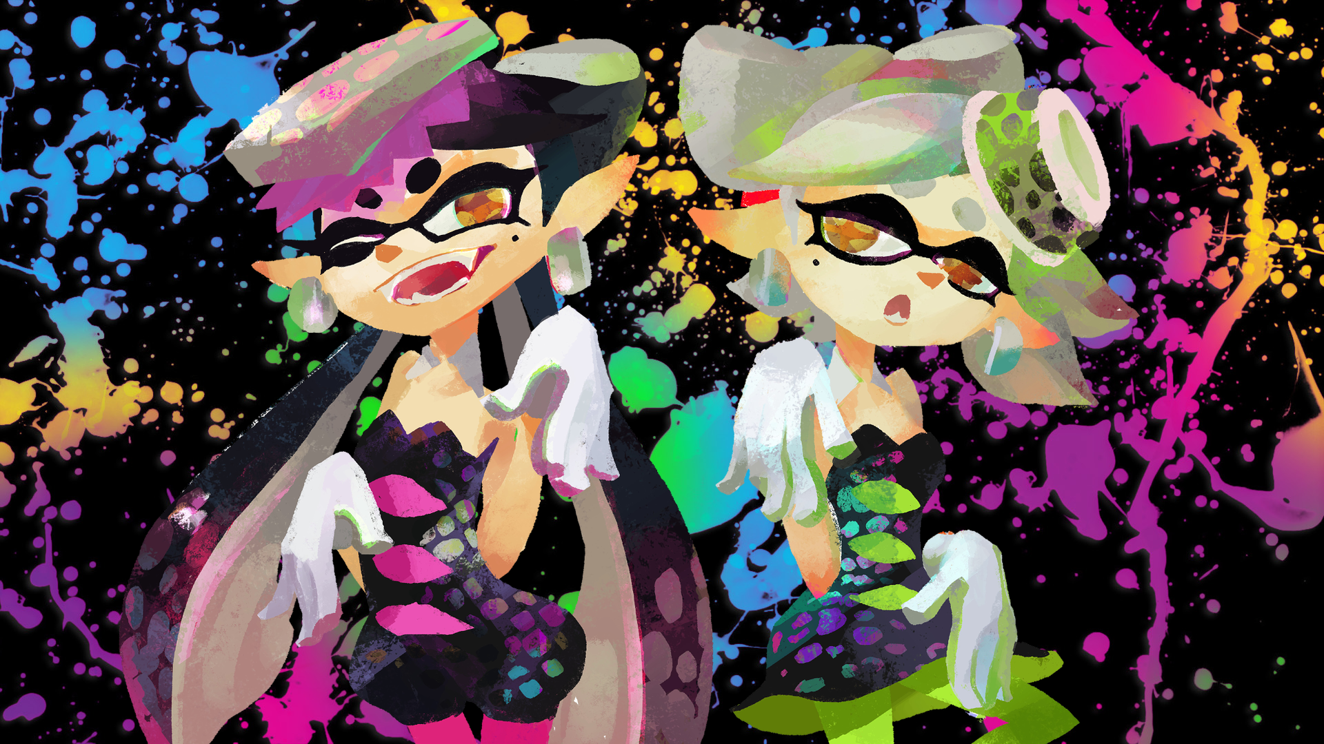 Sharing Is Caring - Splatoon 2 Squid Sisters , HD Wallpaper & Backgrounds