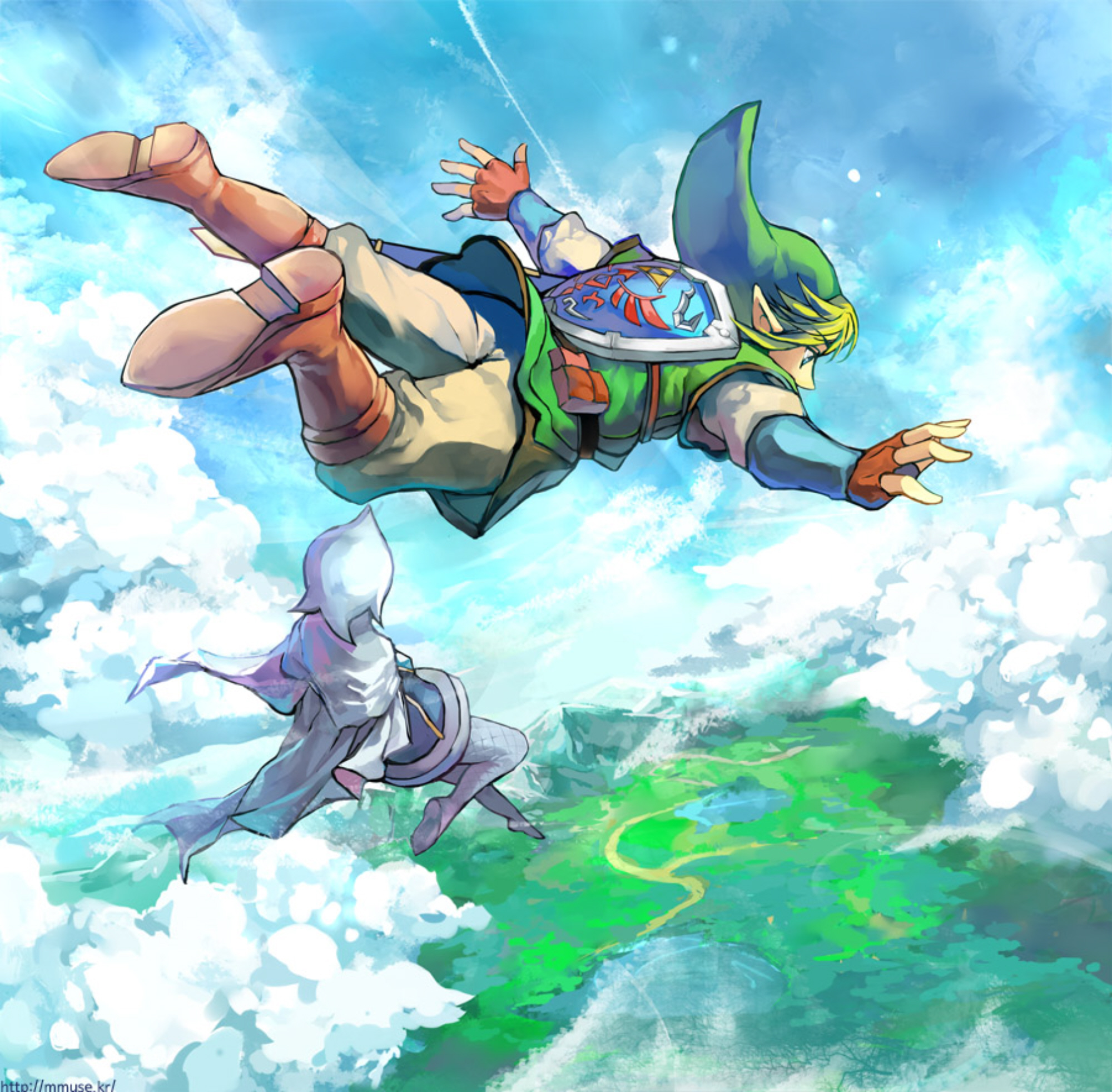 Epic Legend Of Zelda Wallpaper - Legend Of Zelda Skyward Sword Art , HD Wallpaper & Backgrounds