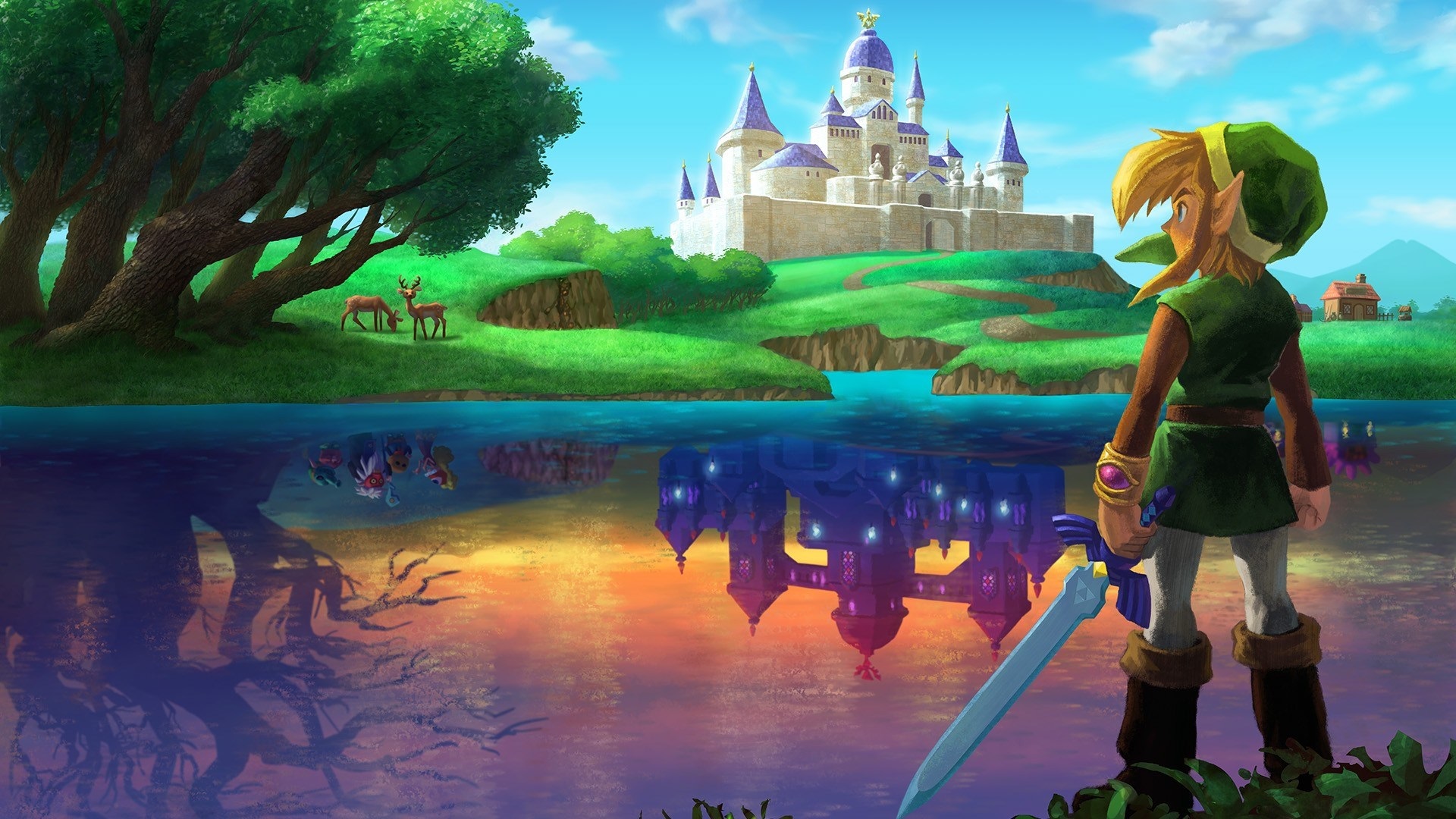 The Legend Of Zelda Desktop Wallpaper High Resolution - Zelda A Link Between Worlds , HD Wallpaper & Backgrounds