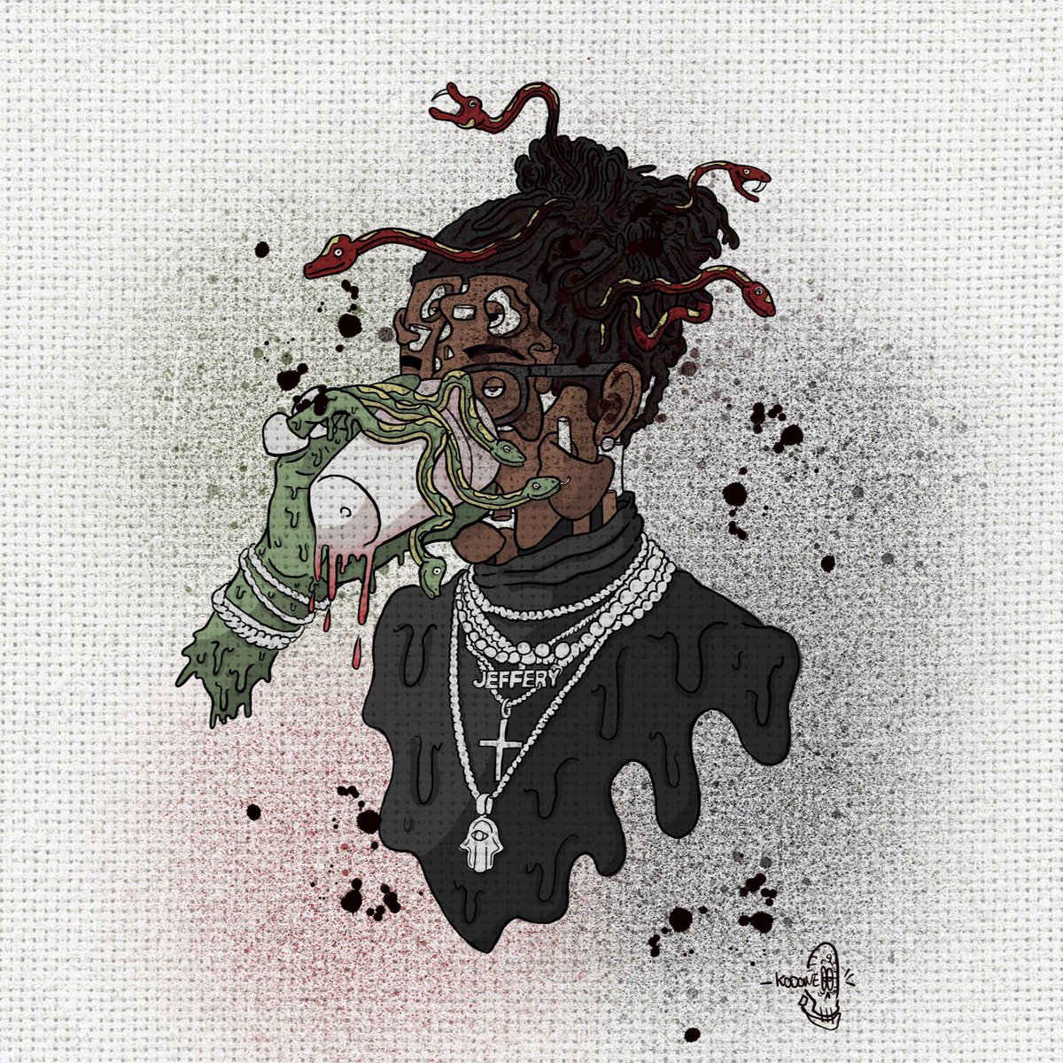 Young Thug ひ - Young Thug Cartoon Art , HD Wallpaper & Backgrounds