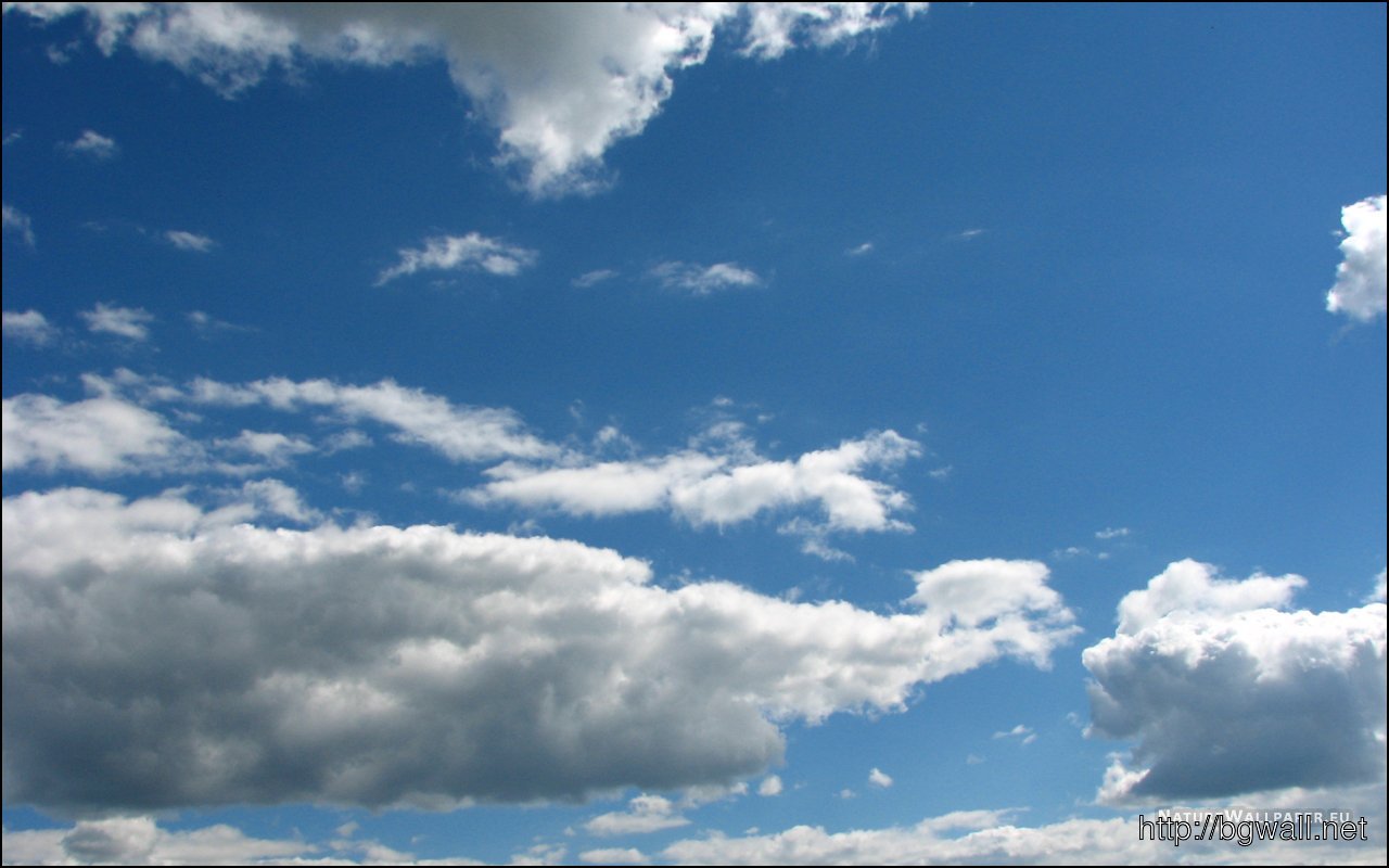 1280×800 Wallpaper Clouds In The Sky Wallpaper Background - Cumulus , HD Wallpaper & Backgrounds