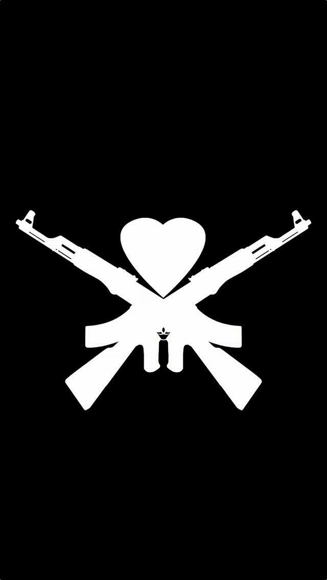 Thug Girl, Love Gun, Girl Wallpaper, Iphone Wallpapers, - Man Overboard Logo , HD Wallpaper & Backgrounds