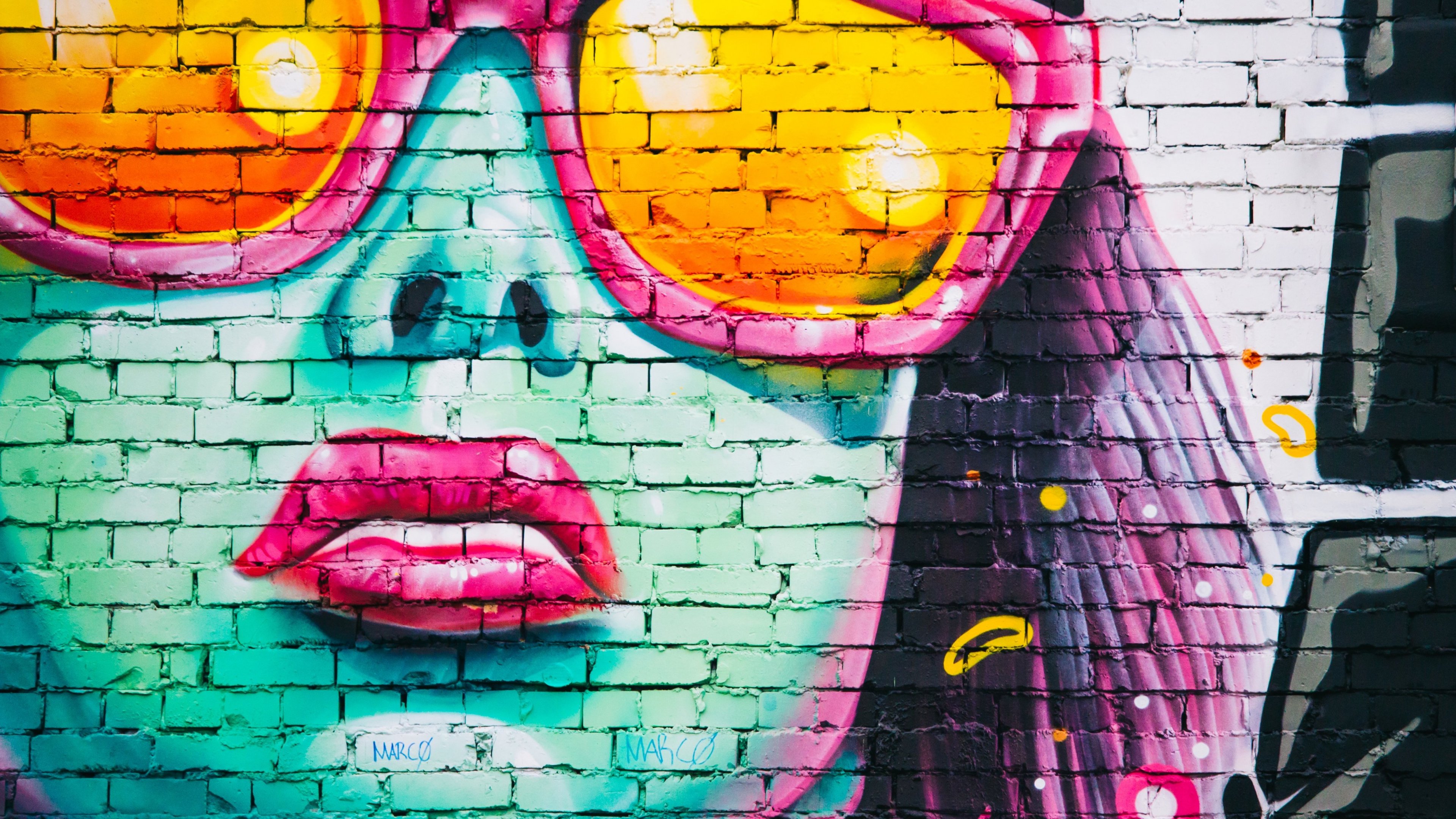 Girl With Sunglasses Graffiti - Harrisburg Arts , HD Wallpaper & Backgrounds