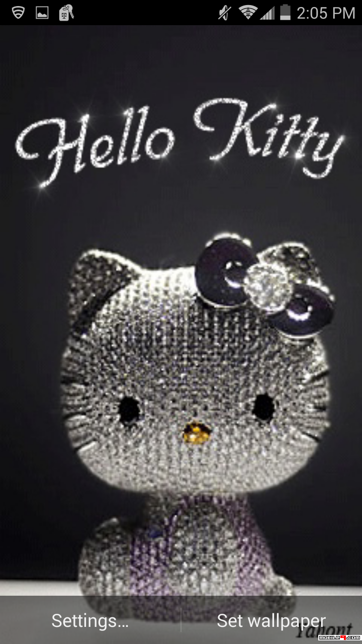 Glitter Hello Kitty Live Wallpaper - Figurine , HD Wallpaper & Backgrounds