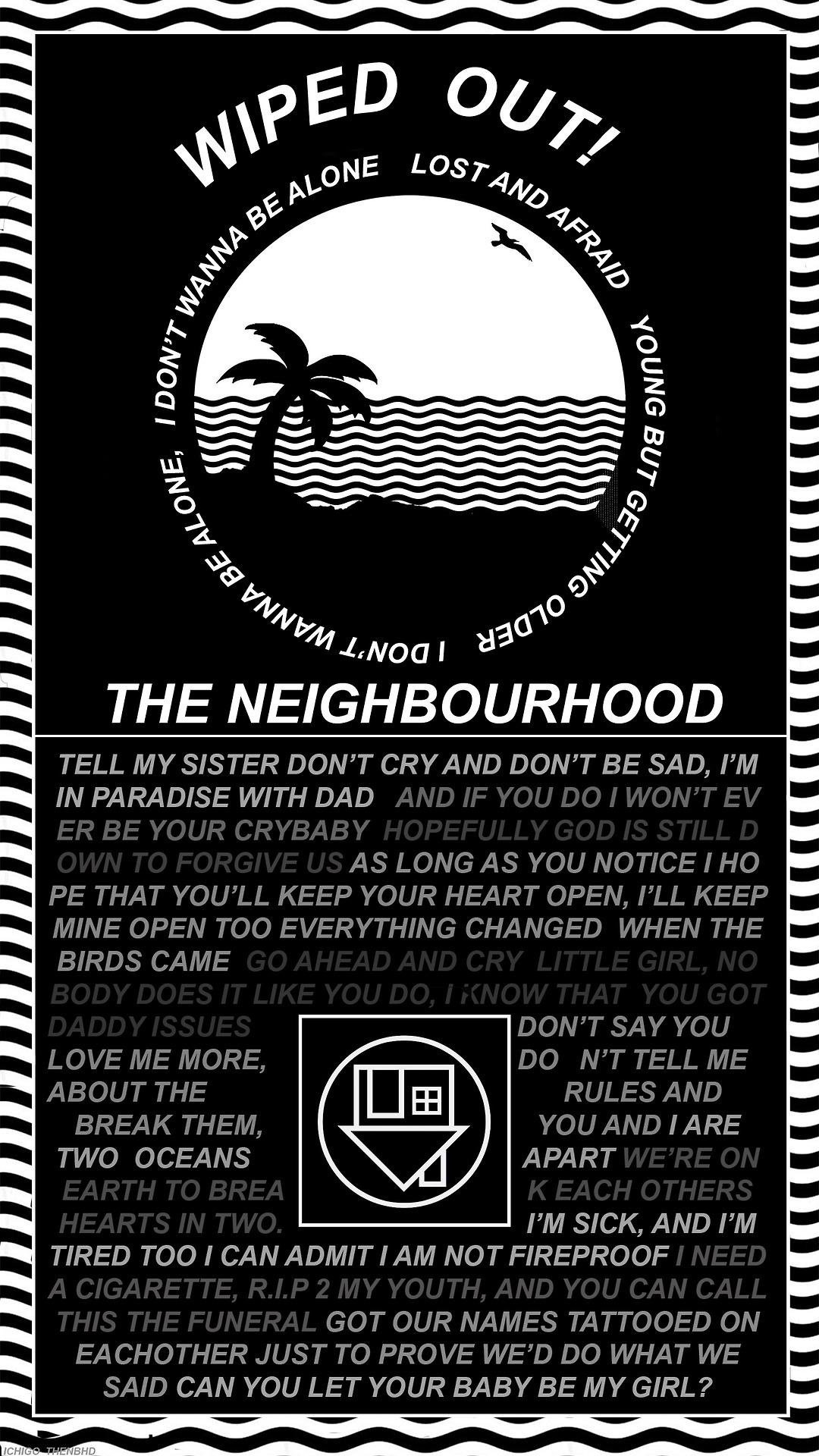 This Is A Nbhd Wiped Out Inspired Phone Wallpaper - Wiped Out The Neighbourhood Iphone , HD Wallpaper & Backgrounds