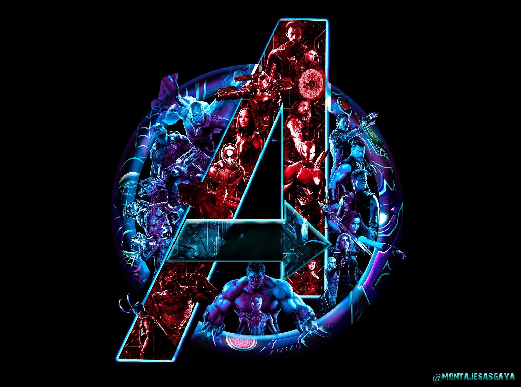 Fan Made Infinity War Wallpaper - Avengers Infinity War Wallpaper Logo , HD Wallpaper & Backgrounds