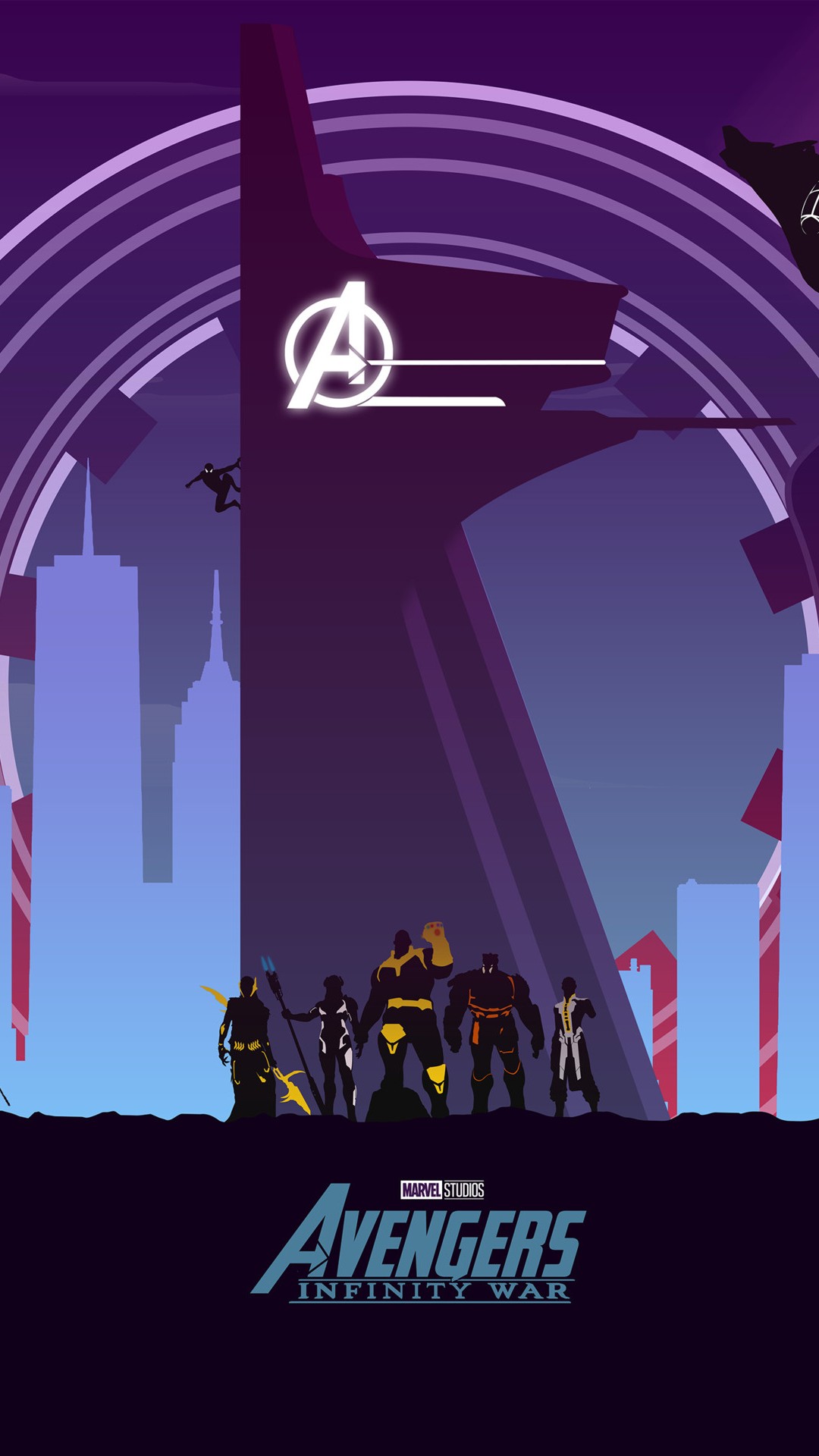 Previous Wallpaper - Avengers Infinity War Minimal , HD Wallpaper & Backgrounds