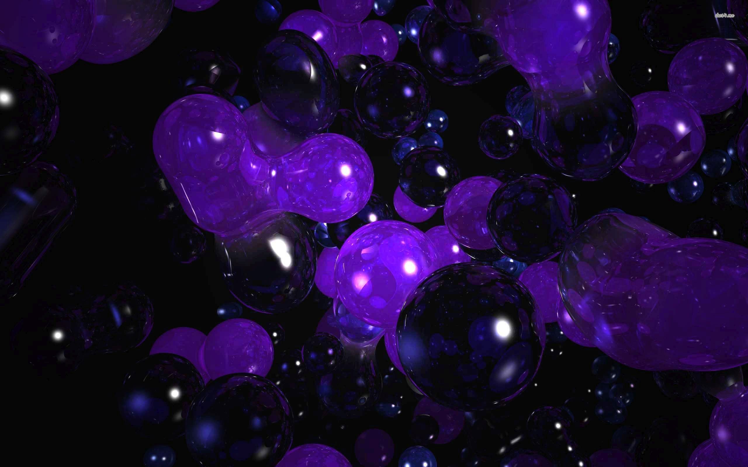 Bubble Wallpaper Hd - Purple And Black Bubbles , HD Wallpaper & Backgrounds