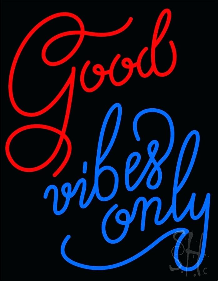 Good Vibes Only Neon Sign 9 Wallpaper Uk - Neon Sign , HD Wallpaper & Backgrounds