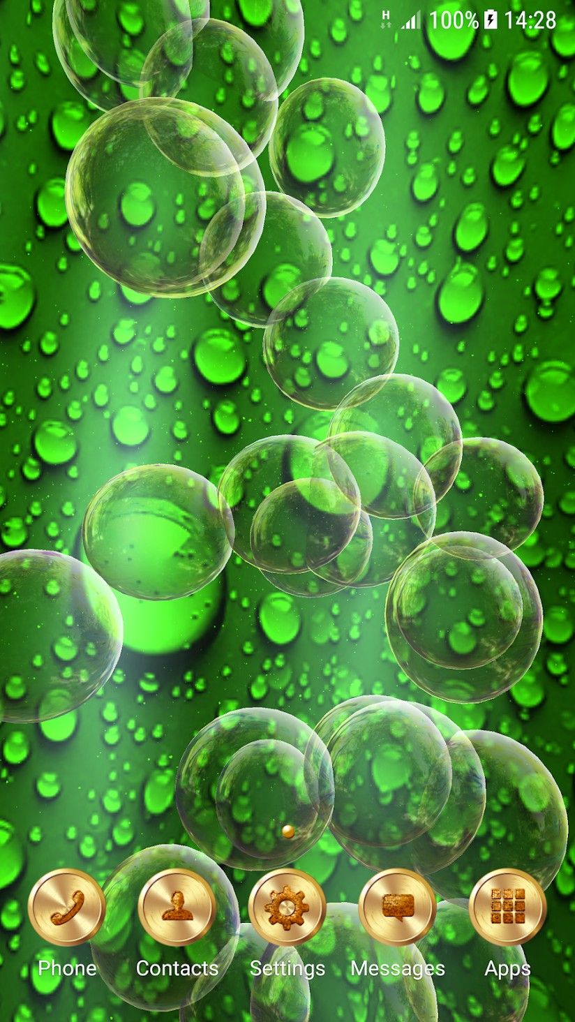 Soap Bubbles With Green Background In Bubbles Live - Drop , HD Wallpaper & Backgrounds