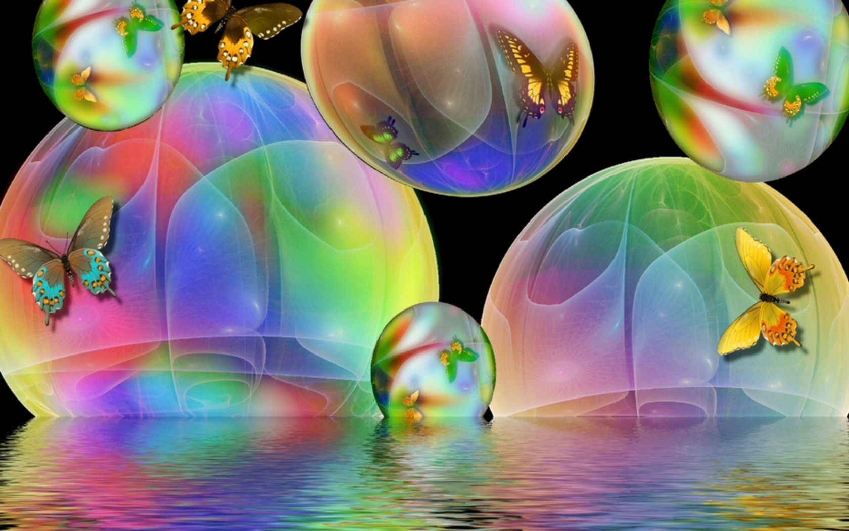 Bubbles Animated Wallpaper, 43 Hd Bubbles Animated - Animated Butterfly Wallpaper Desktop , HD Wallpaper & Backgrounds