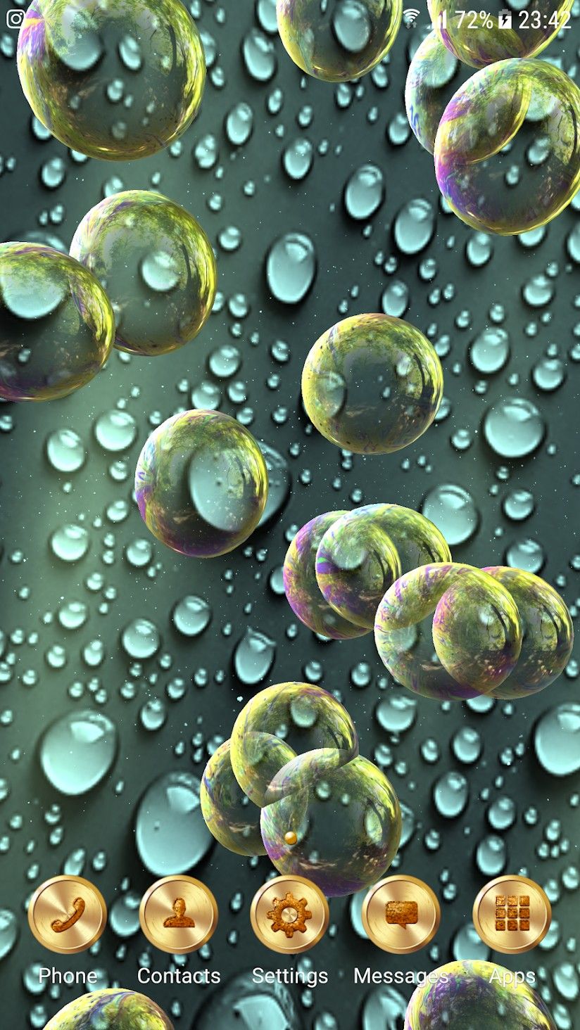 Soap Bubbles 3d In Bubbles Live Wallpaper For Android - Drop , HD Wallpaper & Backgrounds