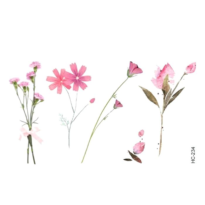 Aesthetic Pink Flowers Cartoon ~ cycling