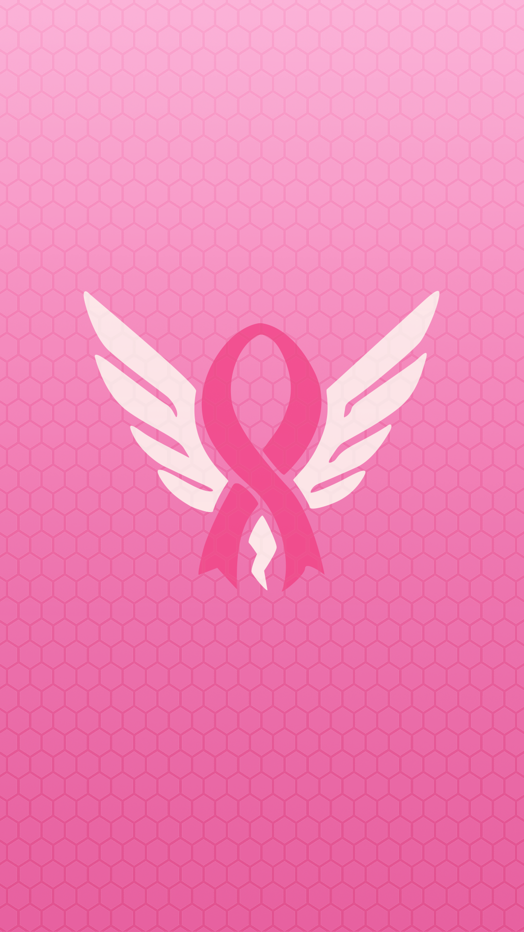 Overwatch Mercy Pink Ribbon , HD Wallpaper & Backgrounds
