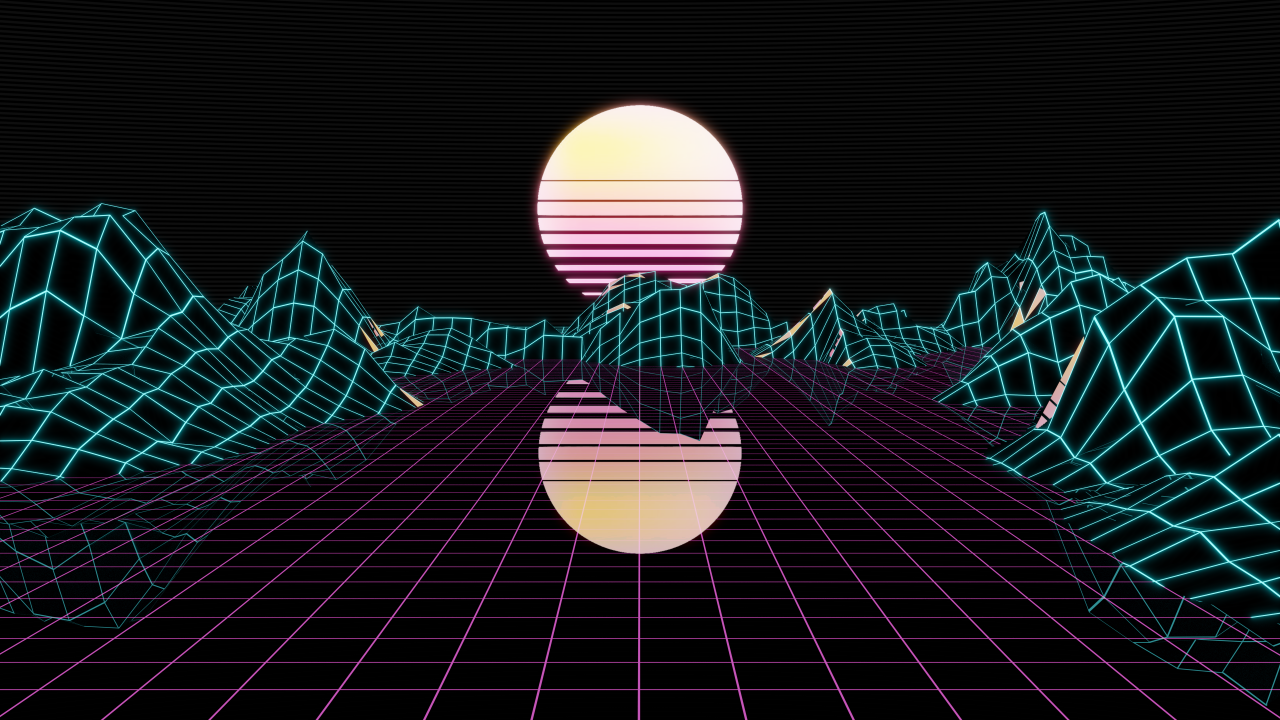 Retrowave Wallpaper - Retro Wave Wallpaper 720 , HD Wallpaper & Backgrounds