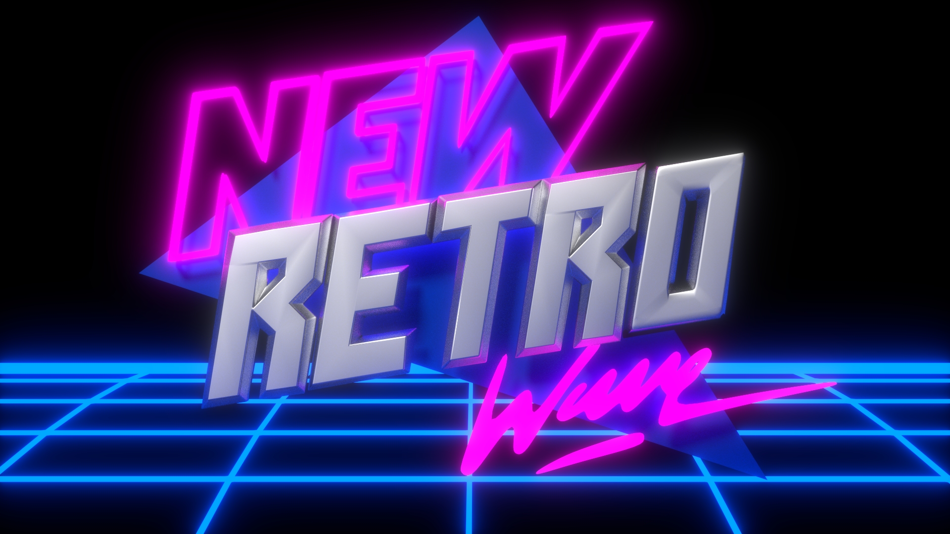 New Retro Wave Wallpaper 191885 - Newretrowave Logo , HD Wallpaper & Backgrounds