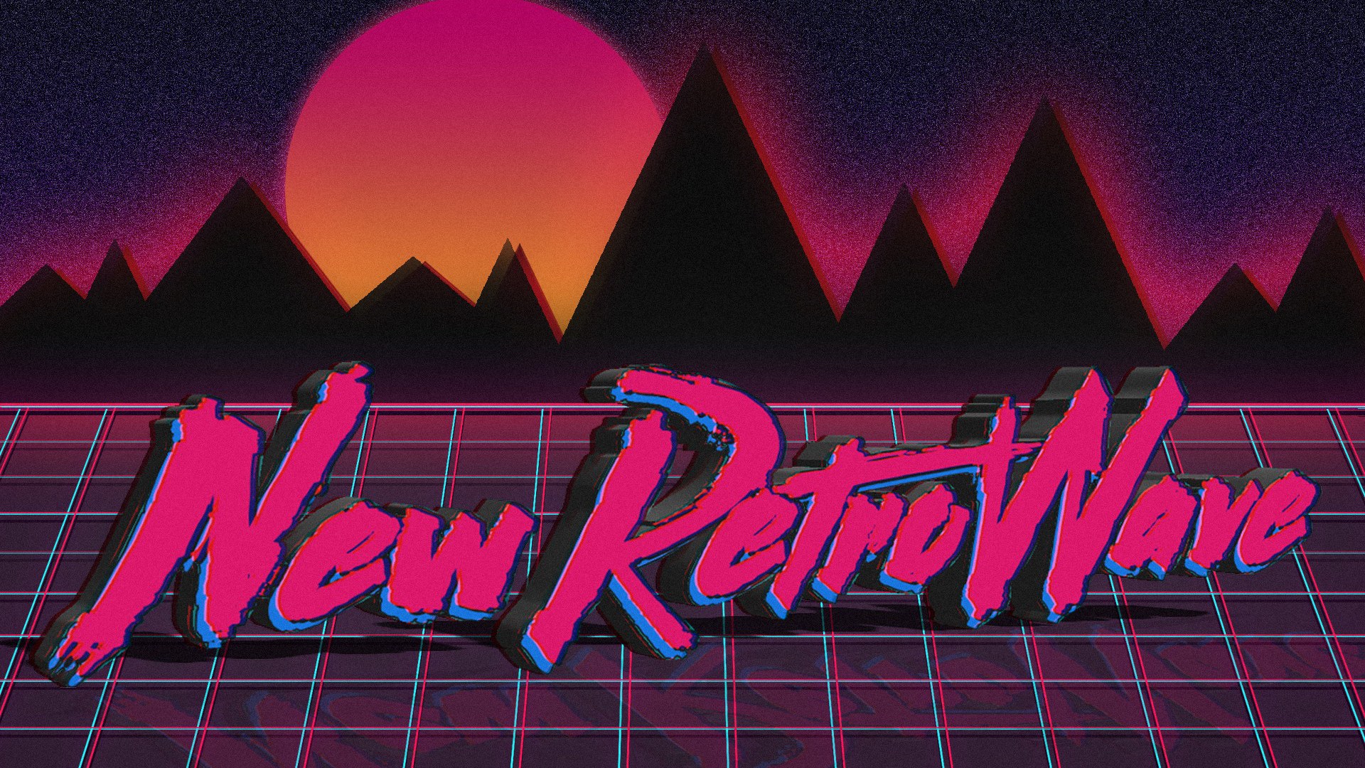 Synthwave Retro Art 1080p Hd Wallpaper Background - Illustration , HD Wallpaper & Backgrounds