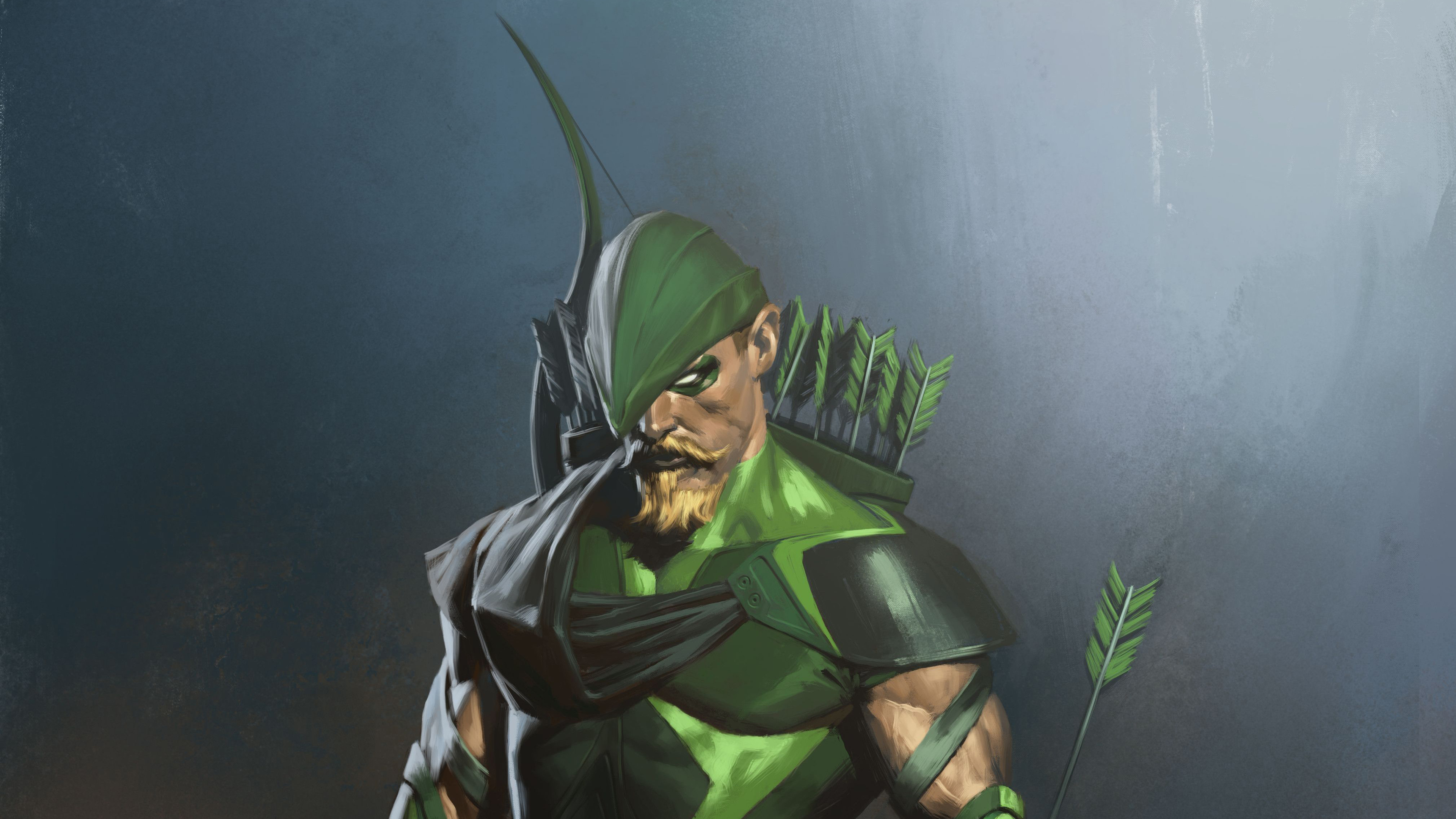 Green Arrow Injustice 2 Art 4k - Green Arrow Wallpaper 4k , HD Wallpaper & Backgrounds