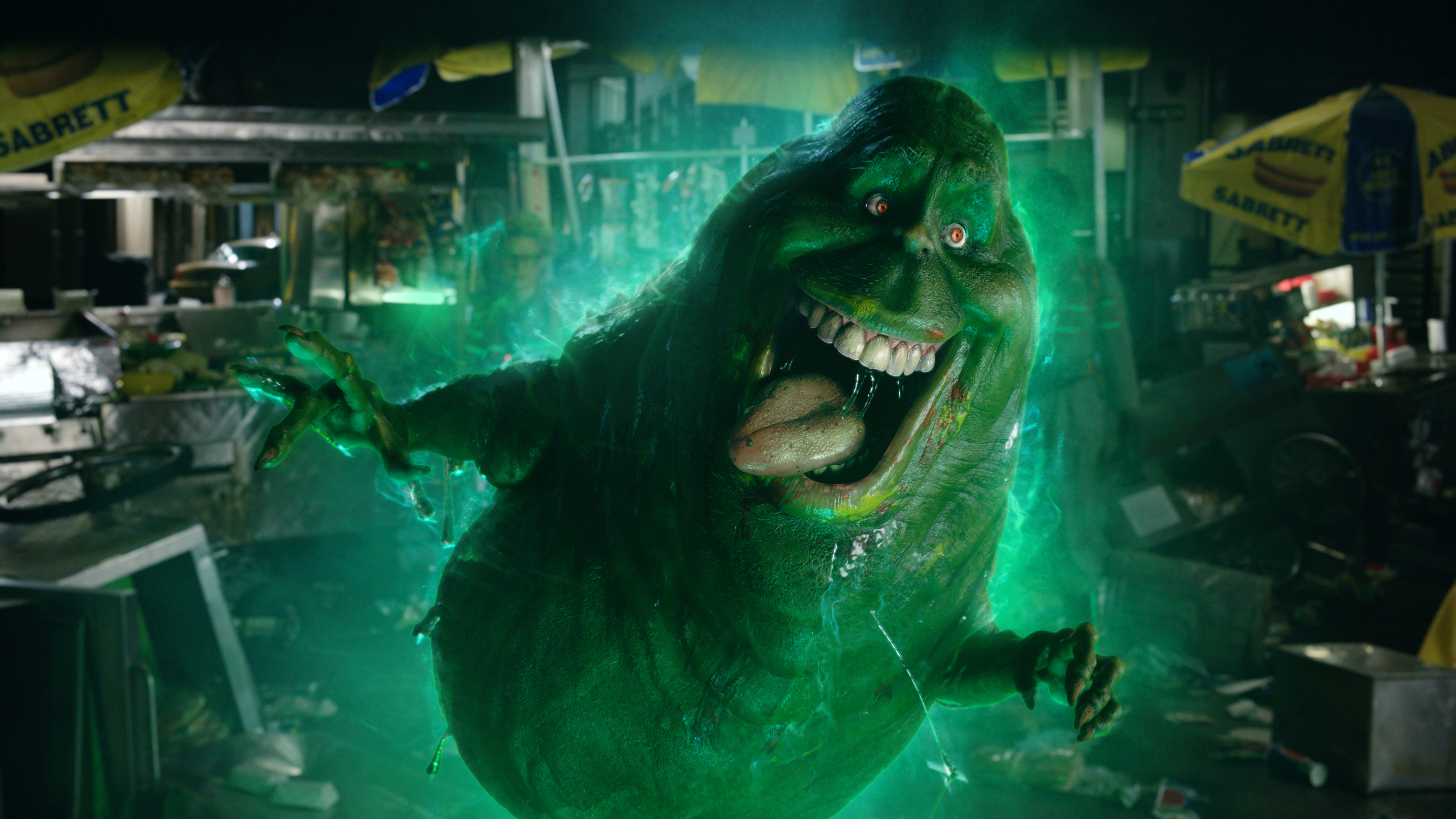 Ghostbusters Slimer Hd Wallpaper Backgrounds Download