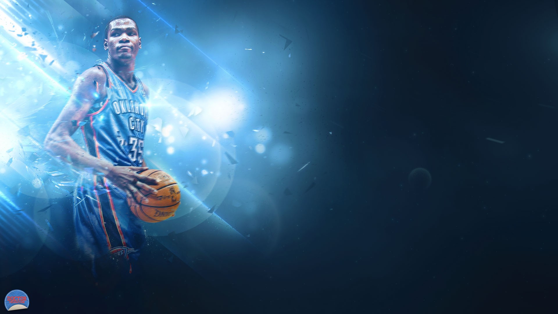 Kevin Durant Wallpaper - Kevin Durant Thunder Background , HD Wallpaper & Backgrounds