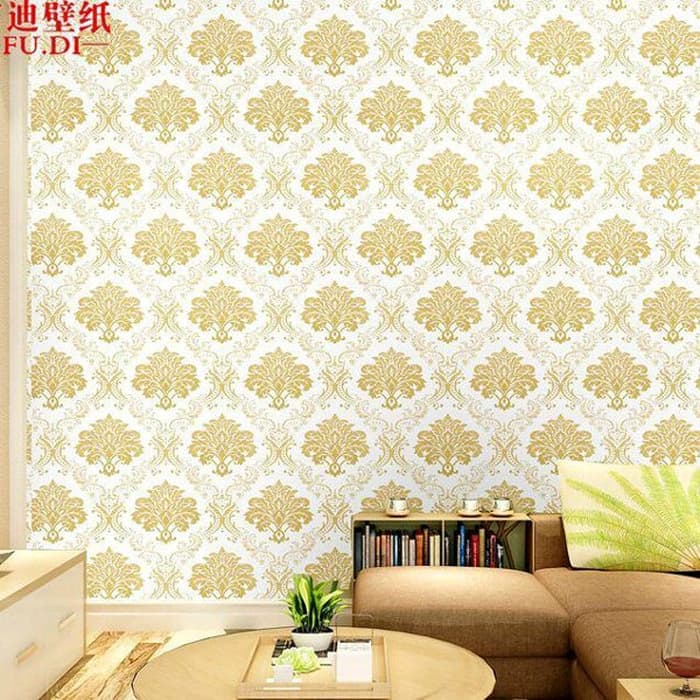 Dinding Motif Batik Emas , HD Wallpaper & Backgrounds