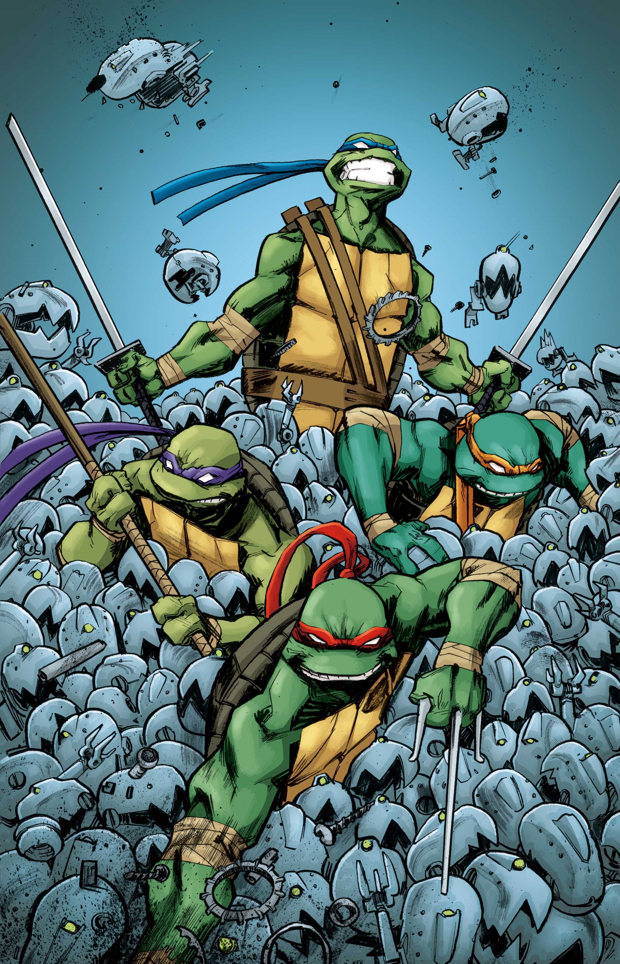Teenage Mutant Ninja Turtles Cover A Duncan Background - Teenage Mutant Ninja Turtles Iphone , HD Wallpaper & Backgrounds
