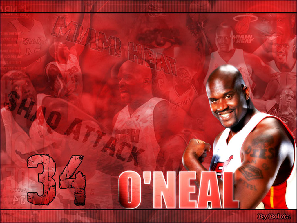 Shaquille O Neal Miami Heat Wallpaper - Shaquille O Neal Wallpaper Miami Heat , HD Wallpaper & Backgrounds