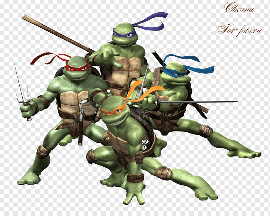 Leonardo Splinter Donatello Teenage Mutant Ninja Turtles - Teenage Ninja Turtles Png , HD Wallpaper & Backgrounds