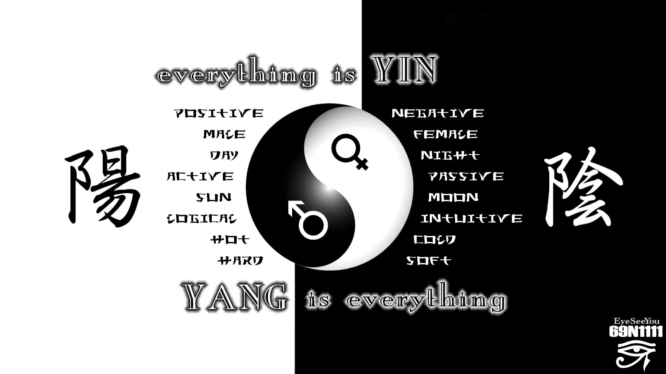 Ying Yang Wallpapers - Graphic Design , HD Wallpaper & Backgrounds