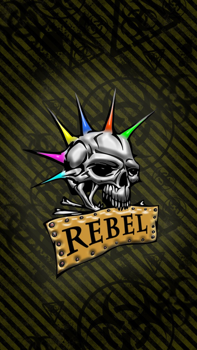 Rebel Skull - Graphic Design , HD Wallpaper & Backgrounds
