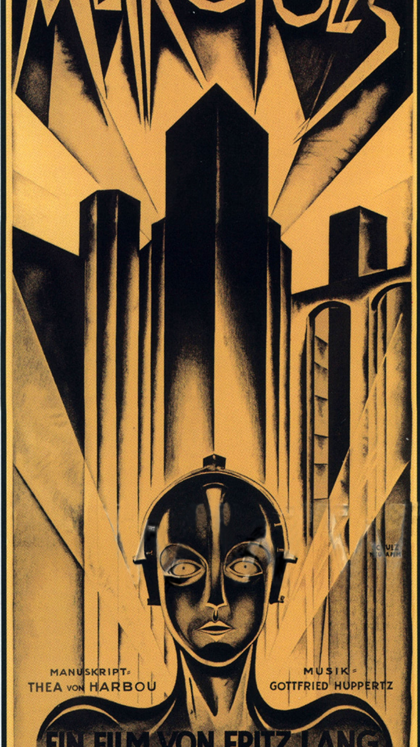 Metropolis Poster Metropolis 1927 Classic Vintage Movie - Metropolis 1927 Movie Poster , HD Wallpaper & Backgrounds