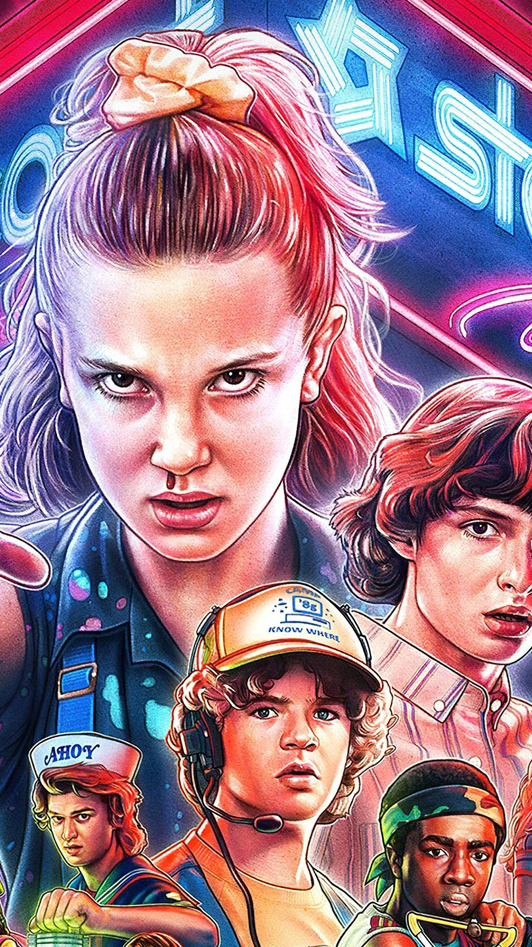 Stranger Things, Season 3, Poster, Characters, 8k, - Stranger Things Wallpaper Season 3 , HD Wallpaper & Backgrounds