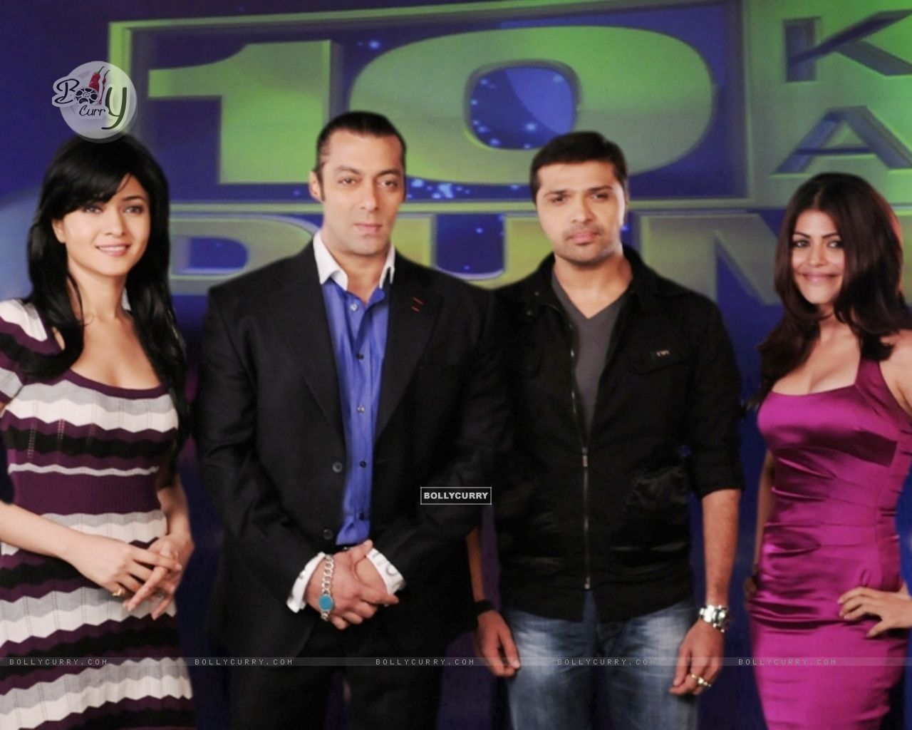 Salman, Sonal, Himesh And Shenaaz Size - Salman Khan Himesh Reshammiya , HD Wallpaper & Backgrounds
