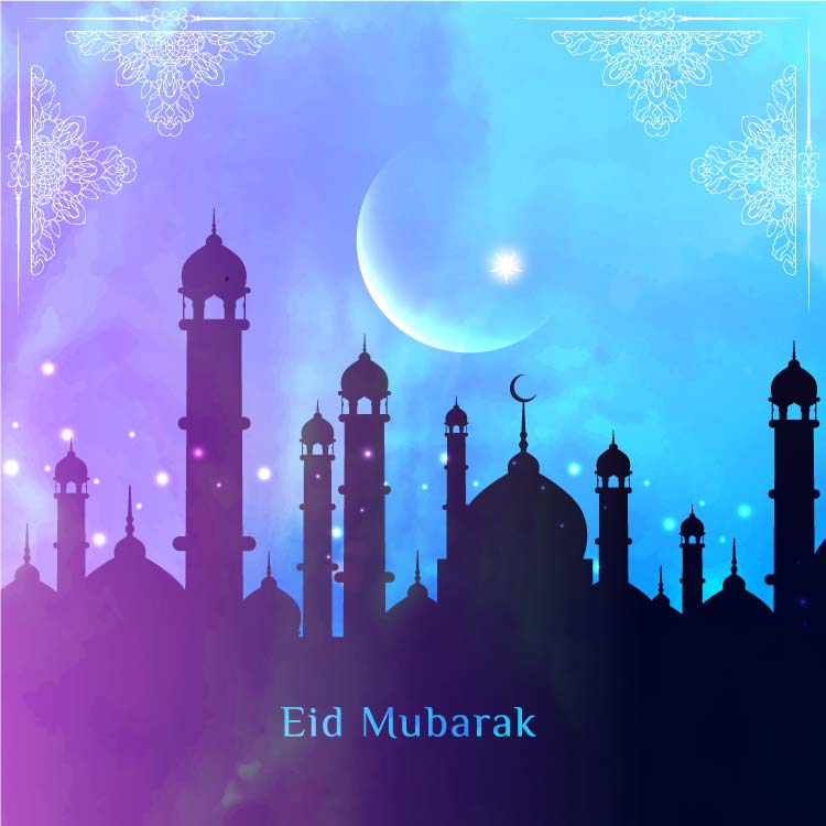 Eid Wallpaper Download - Colorful Eid Mubarak Background , HD Wallpaper & Backgrounds