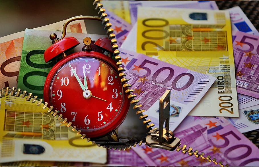 Euro Banknote, Time, Digital, Wallpaper, Time Is Money, - Euro , HD Wallpaper & Backgrounds