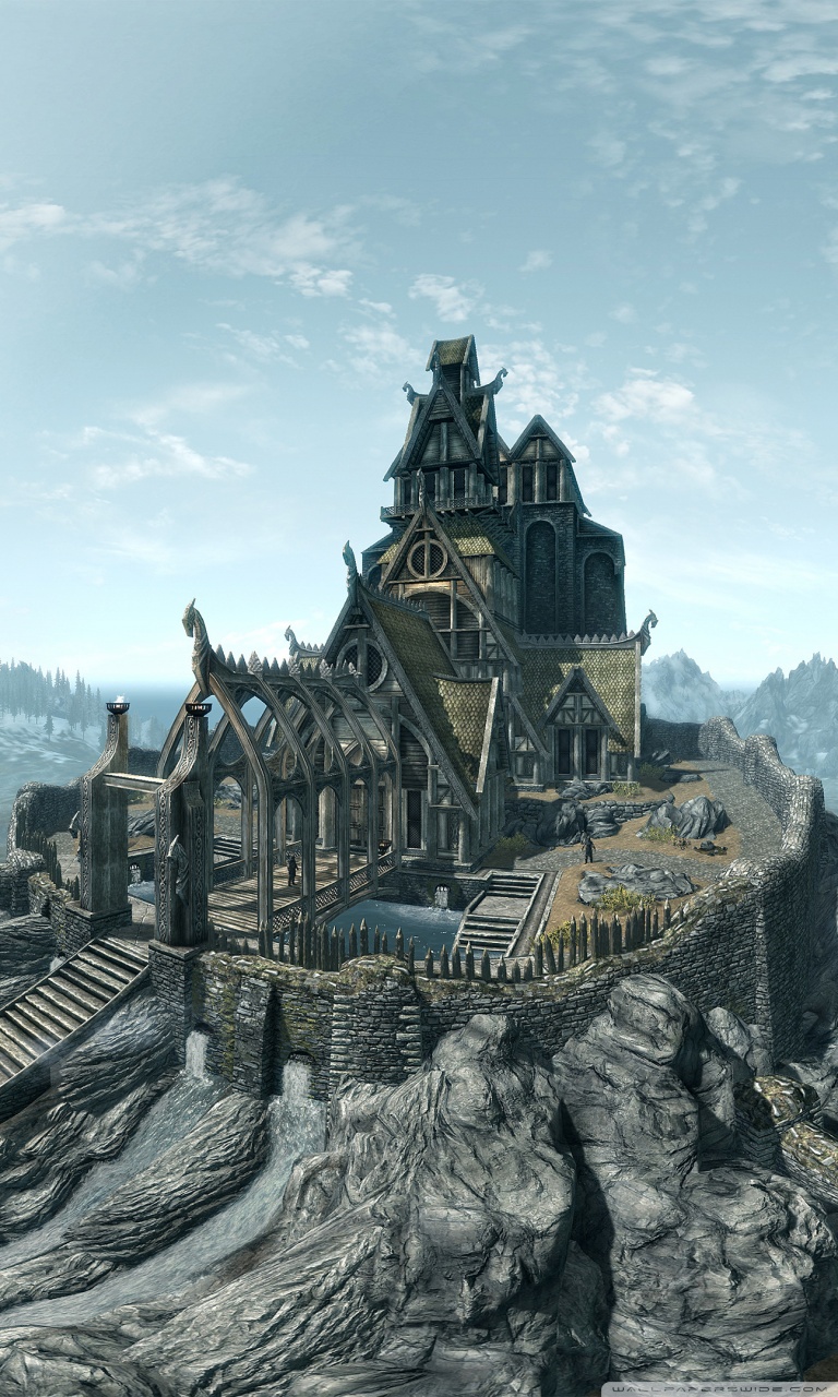 Skyrim Hd Wallpaper Whiterun , HD Wallpaper & Backgrounds