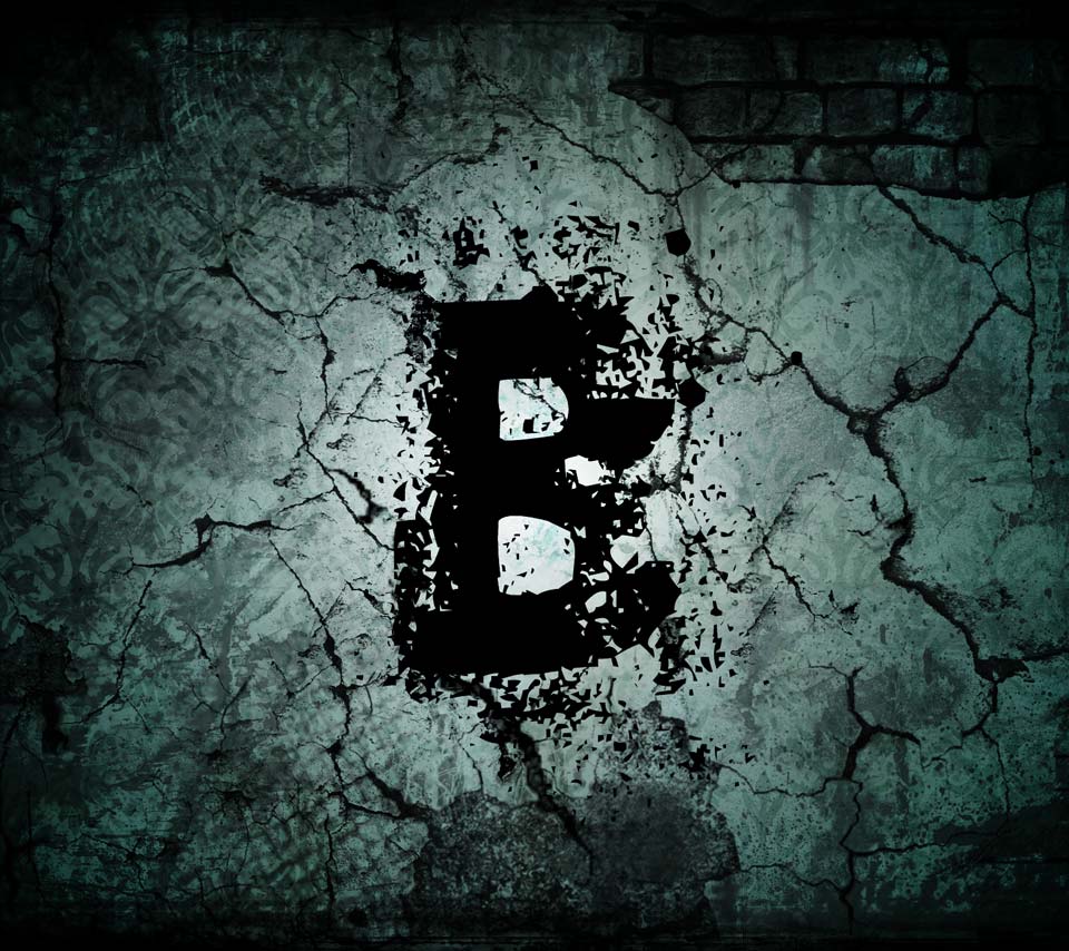 Letter F Wallpaper The Letter B On The Vintage - Darkness , HD Wallpaper & Backgrounds